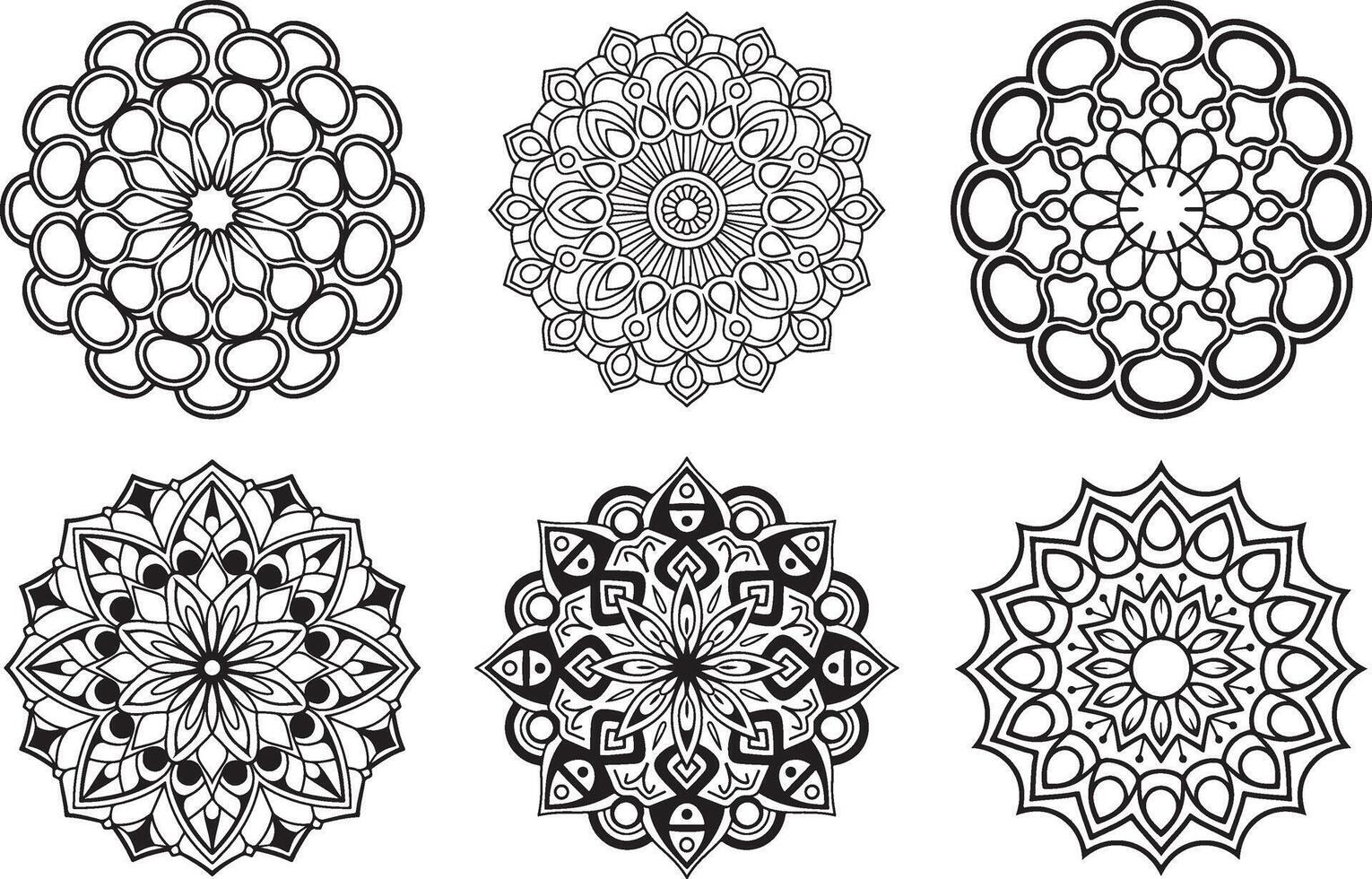 Minimalist Mandala with Clean, Elegant Shapes vector