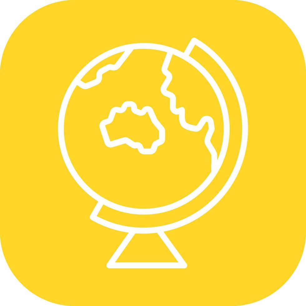 Earth Globe Asia Australia Icon Design vector