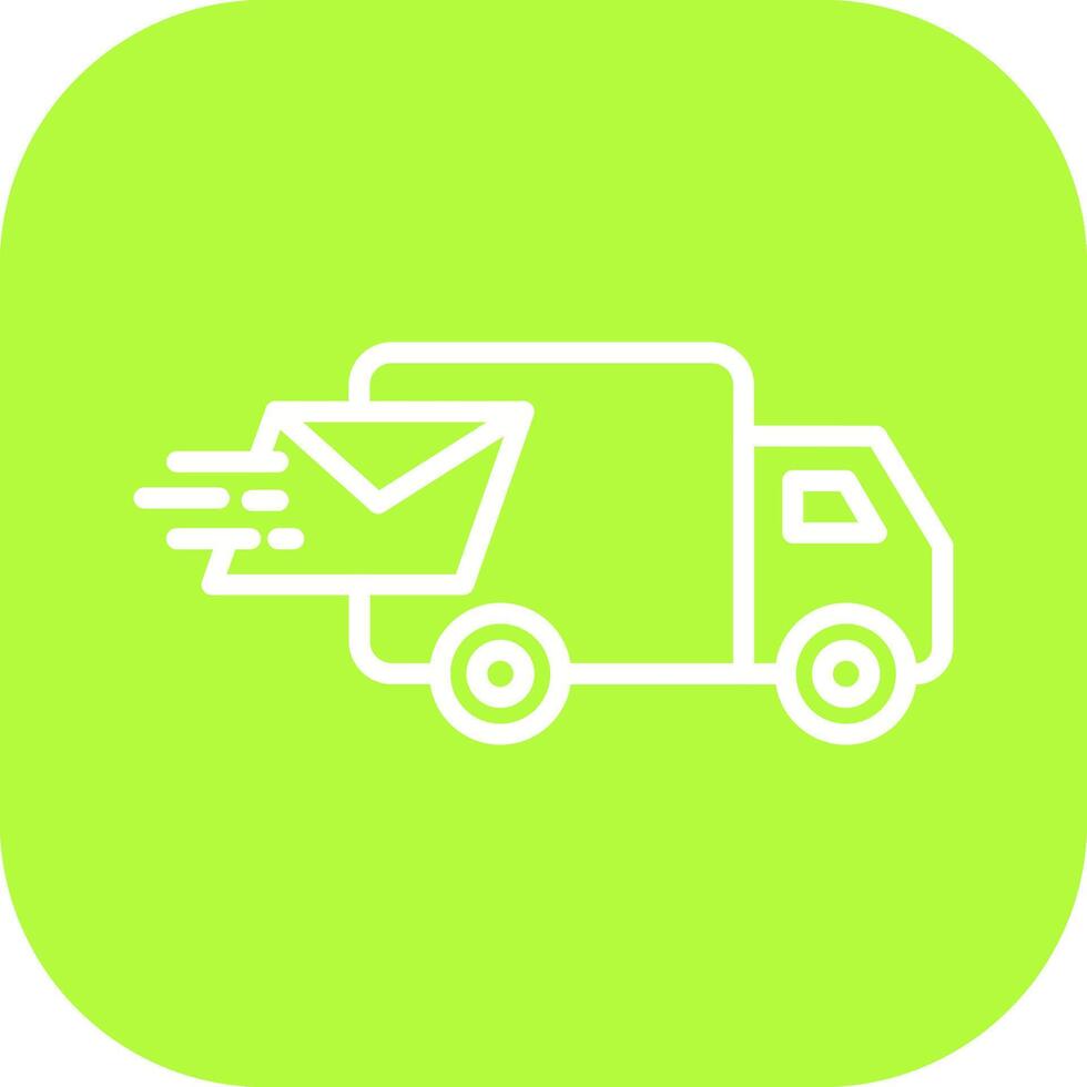 Mail Truck Icon Design vector