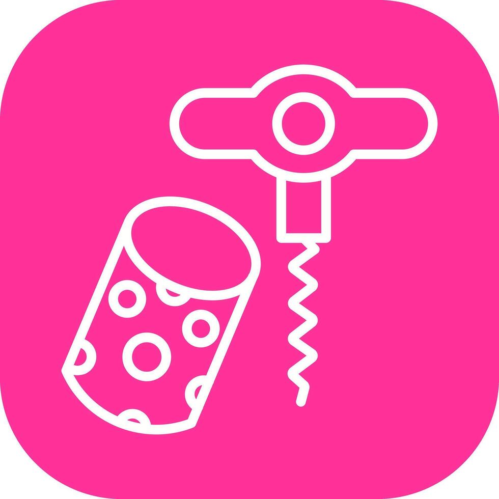 Wine Cork Icon Design vector