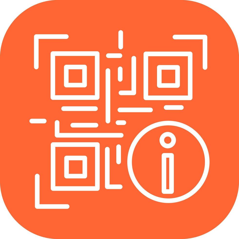 QR Code Information Icon Design vector
