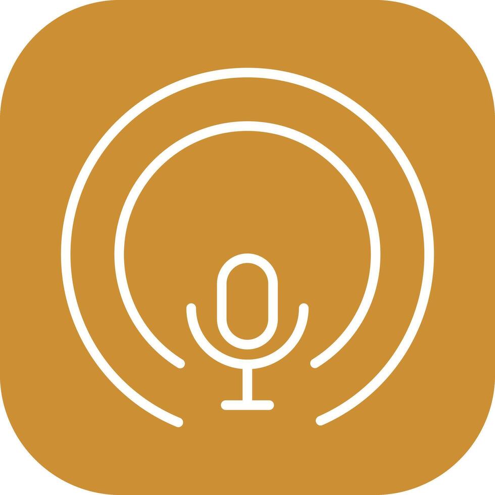 News Podcast Icon Design vector