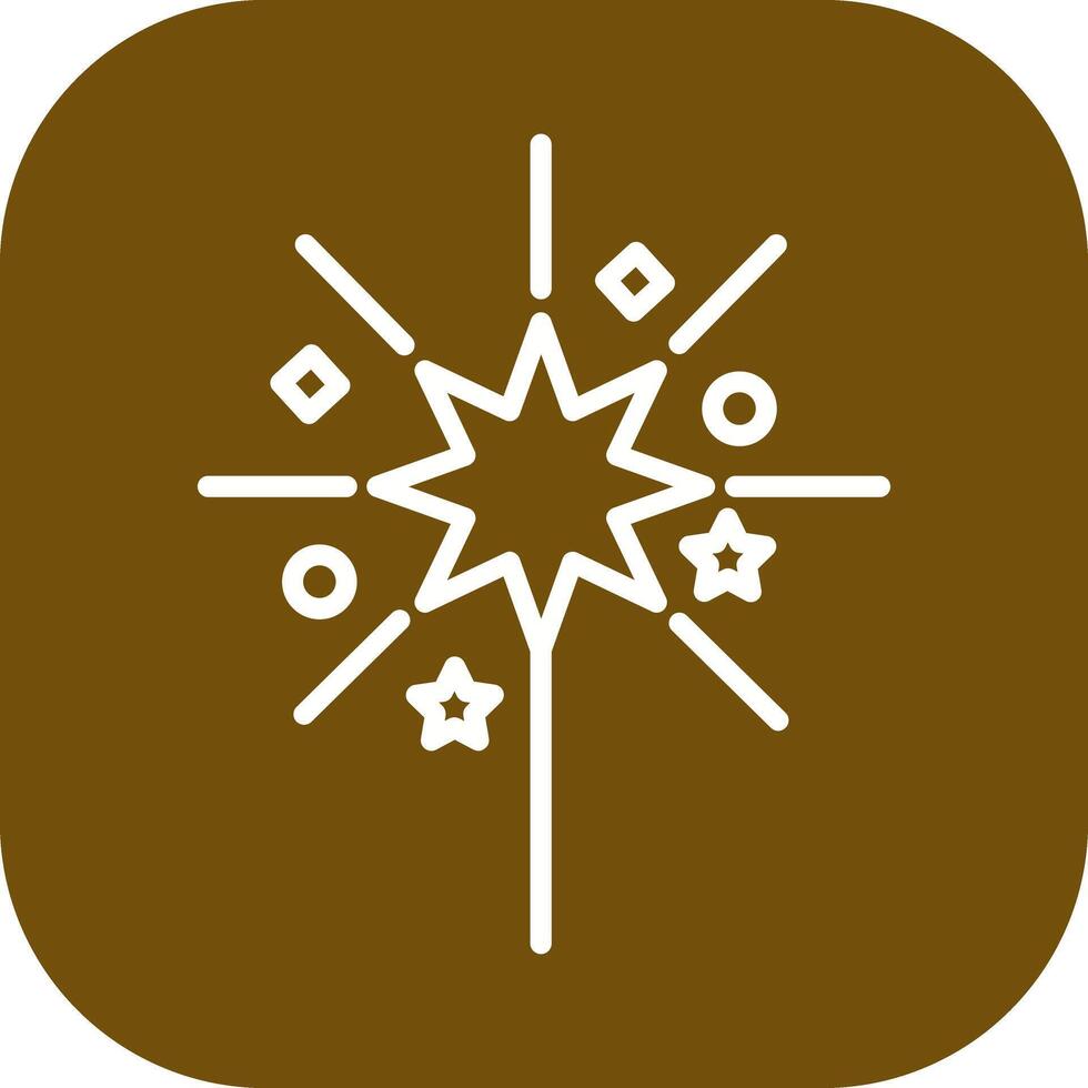 Sparklers Icon Design vector