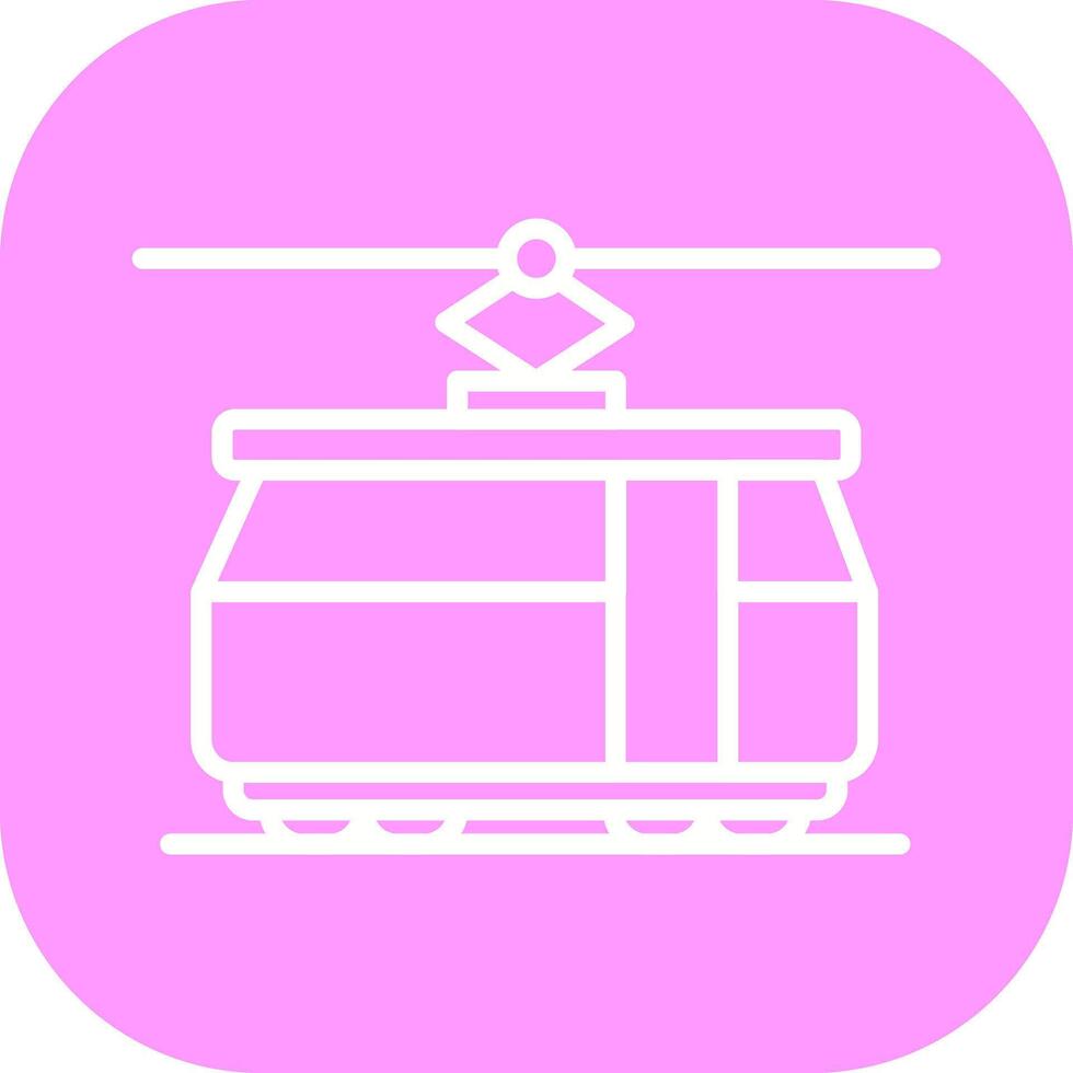 Tram Car Icon Design vector
