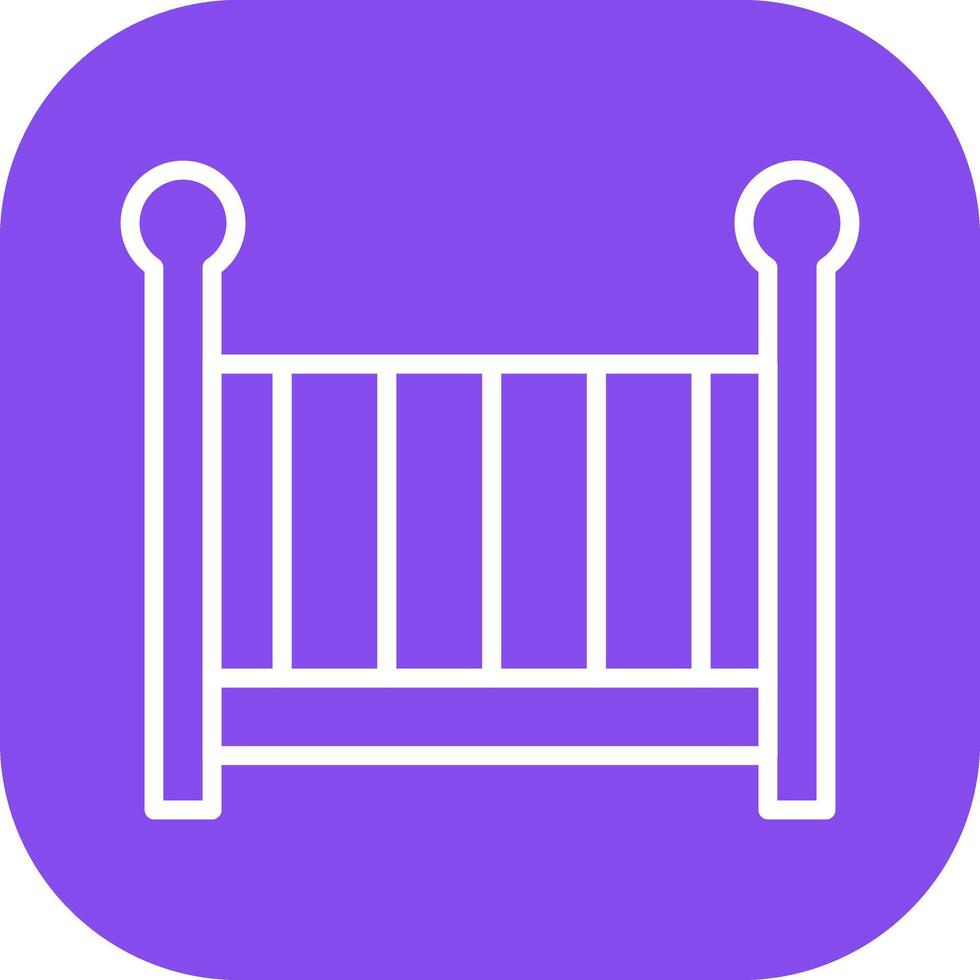 Nursery Cots Icon Design vector