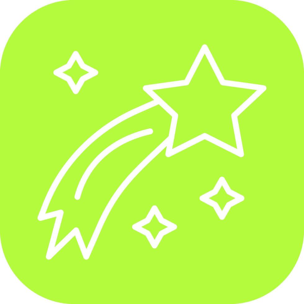 Shooting Star Icon Design vector