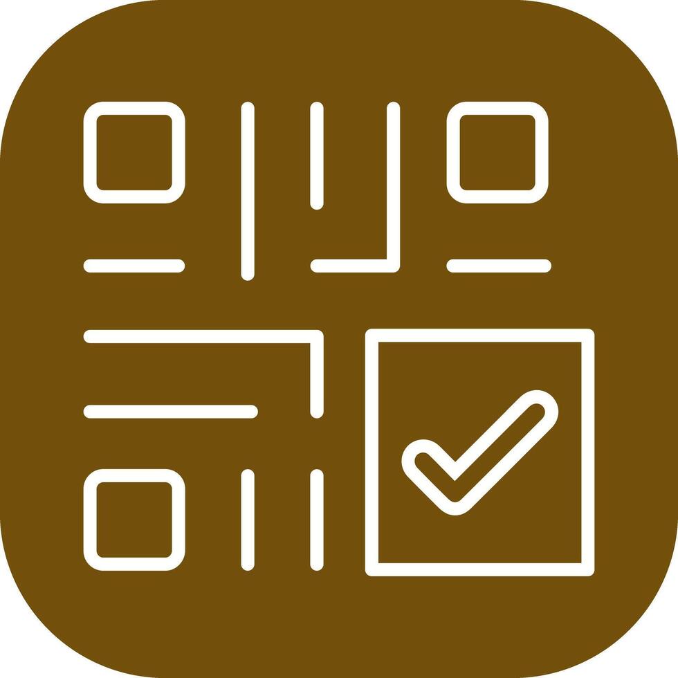 QR Code Checkout Icon Design vector