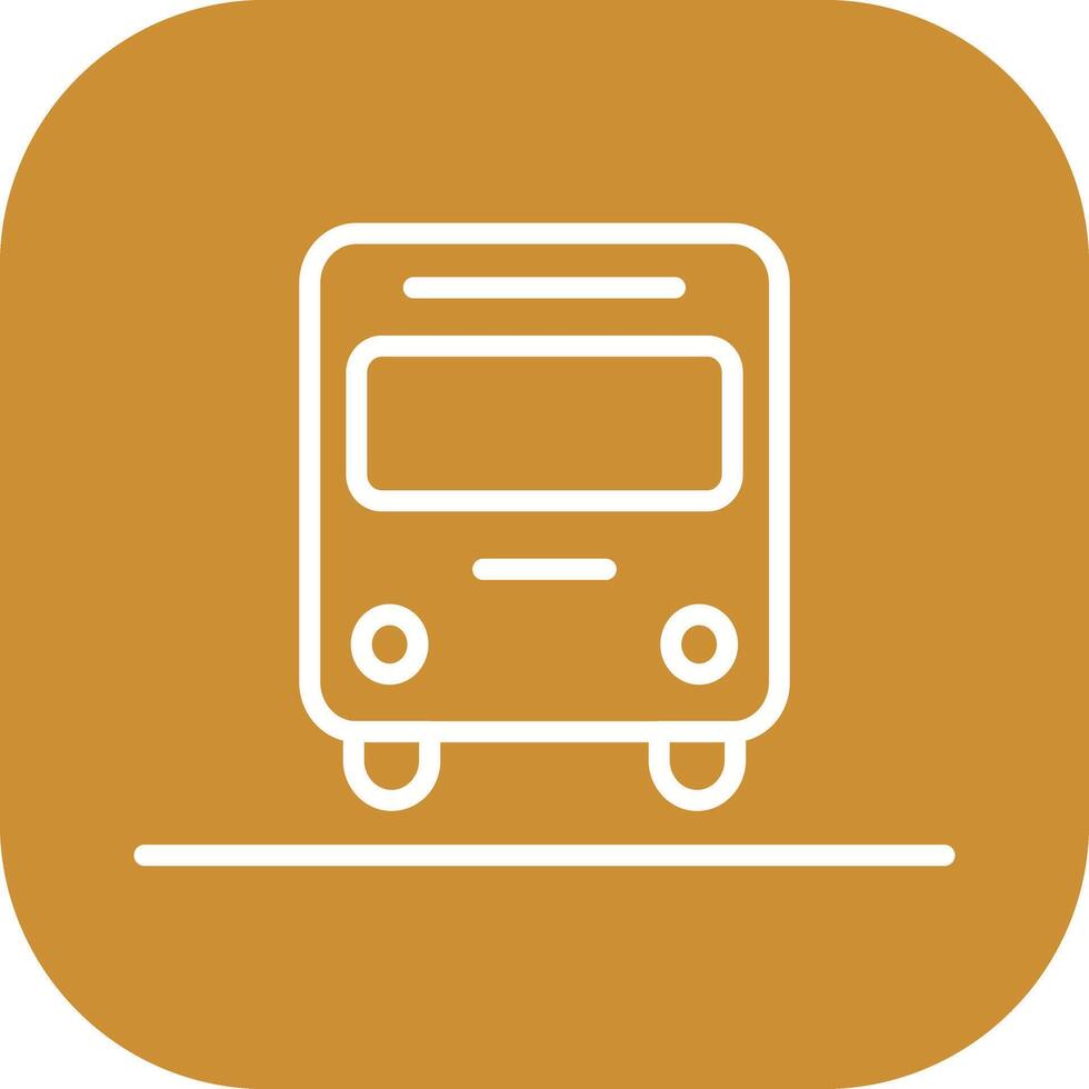 Oncoming Bus Icon Design vector