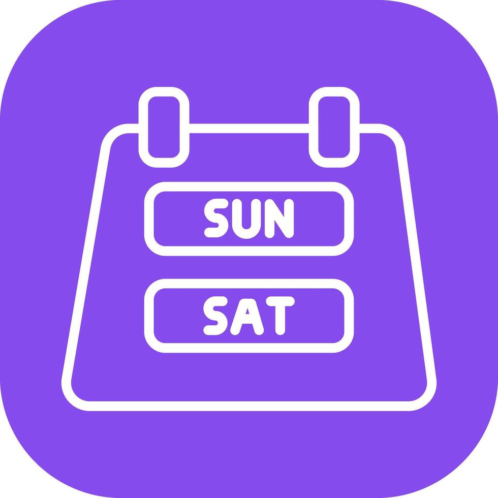 Weekend Getaway Icon Design vector