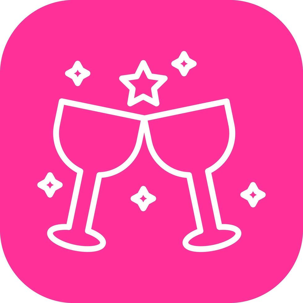 Wine Party Icon Design vector