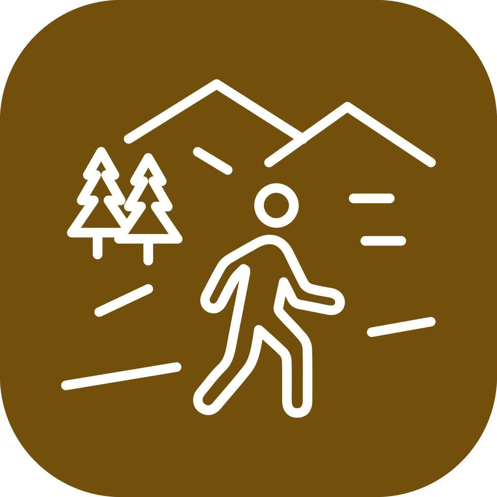 Nature Walk Icon Design vector