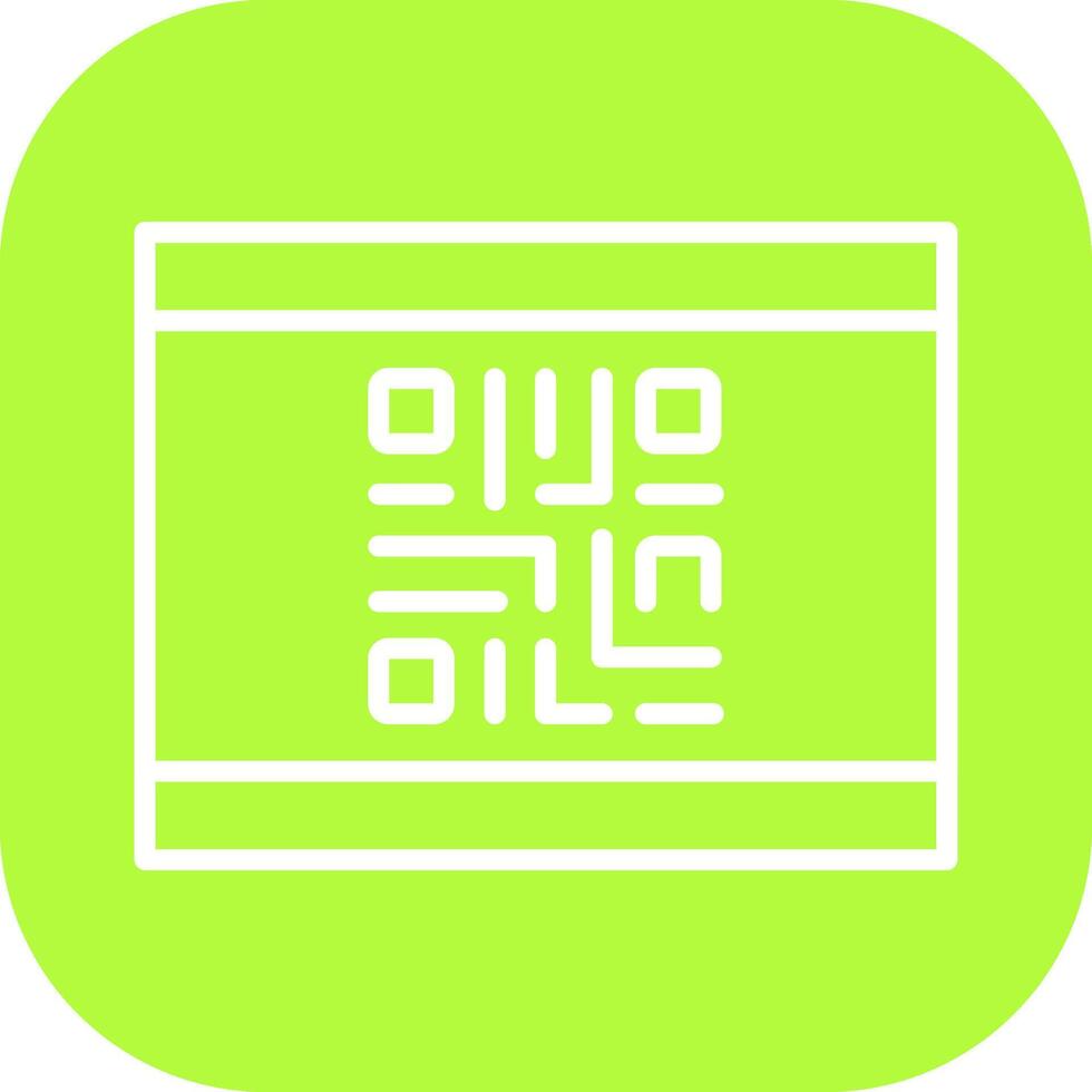 QR Code Business Card Icon Design vector