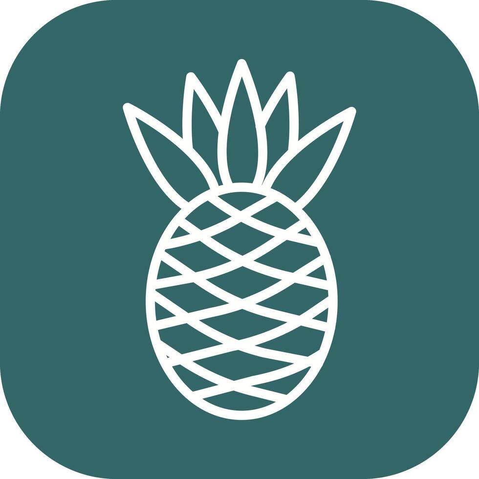 Pineapple Icon Design vector