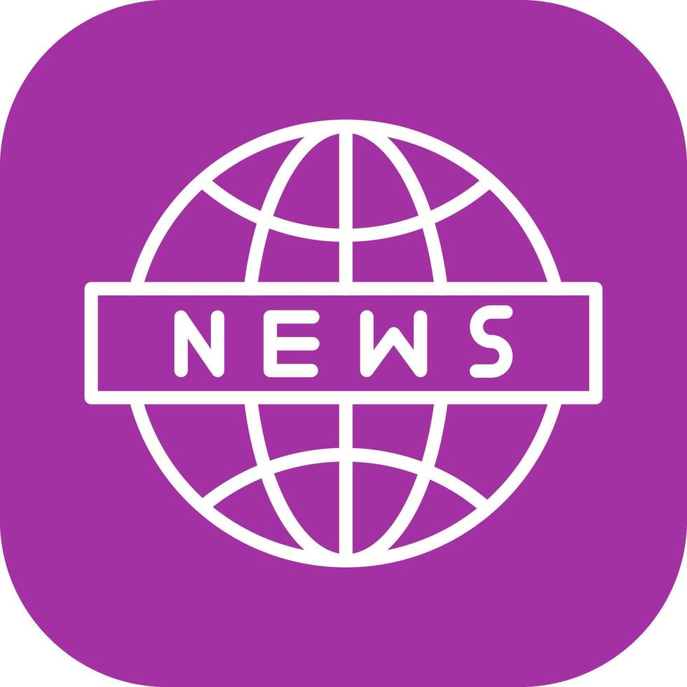 News Globe Icon Design vector
