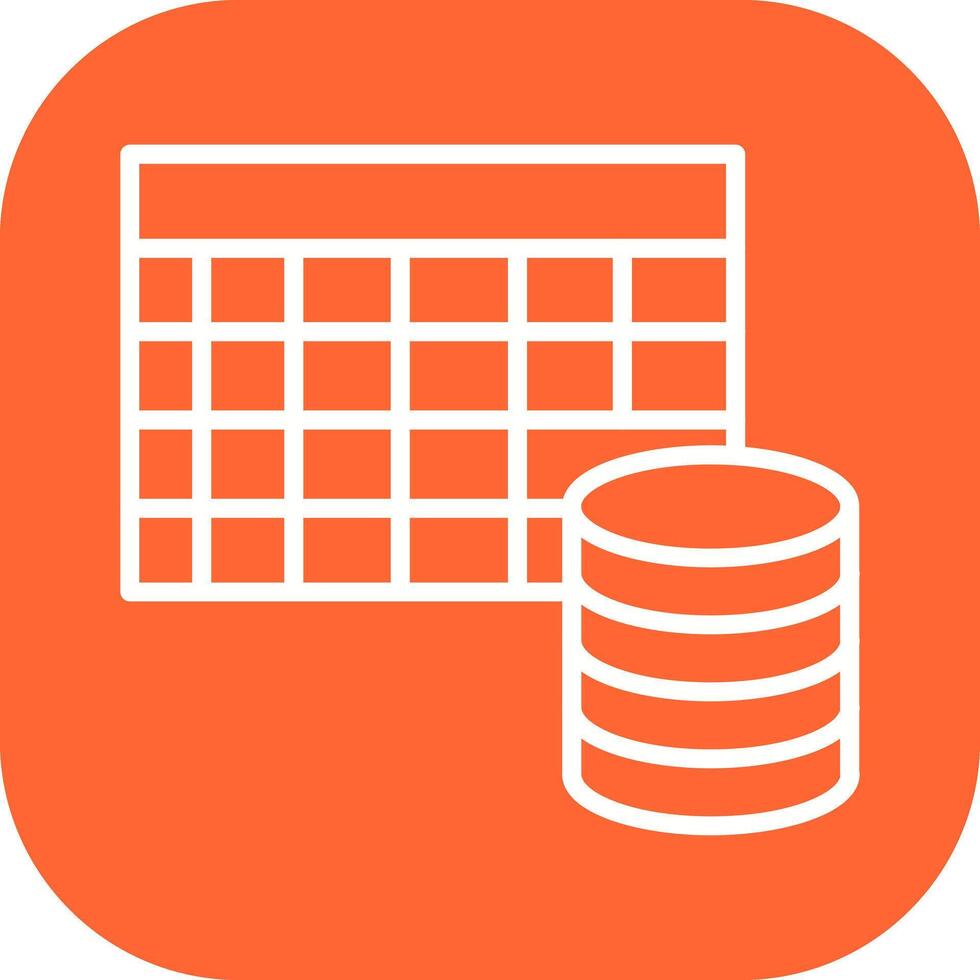 Table Data Icon Design vector