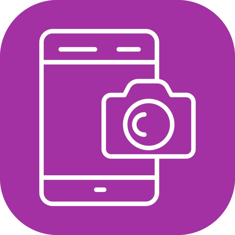 Smartphone Photography Icon Design vector