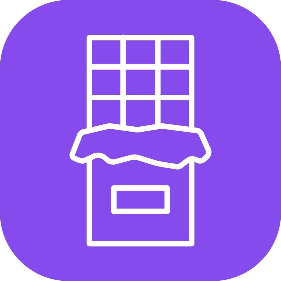 Chocolate Bar Icon Design vector