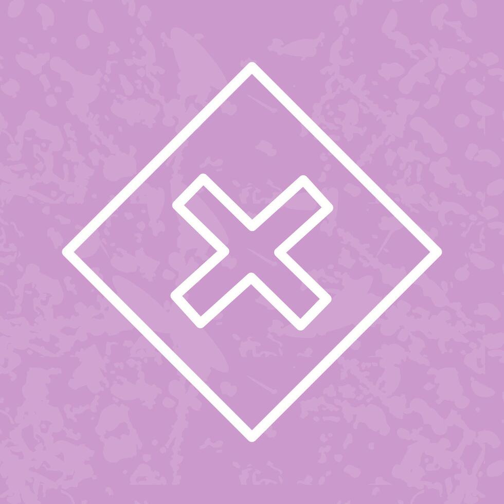 Multiplication Sign Icon Design vector