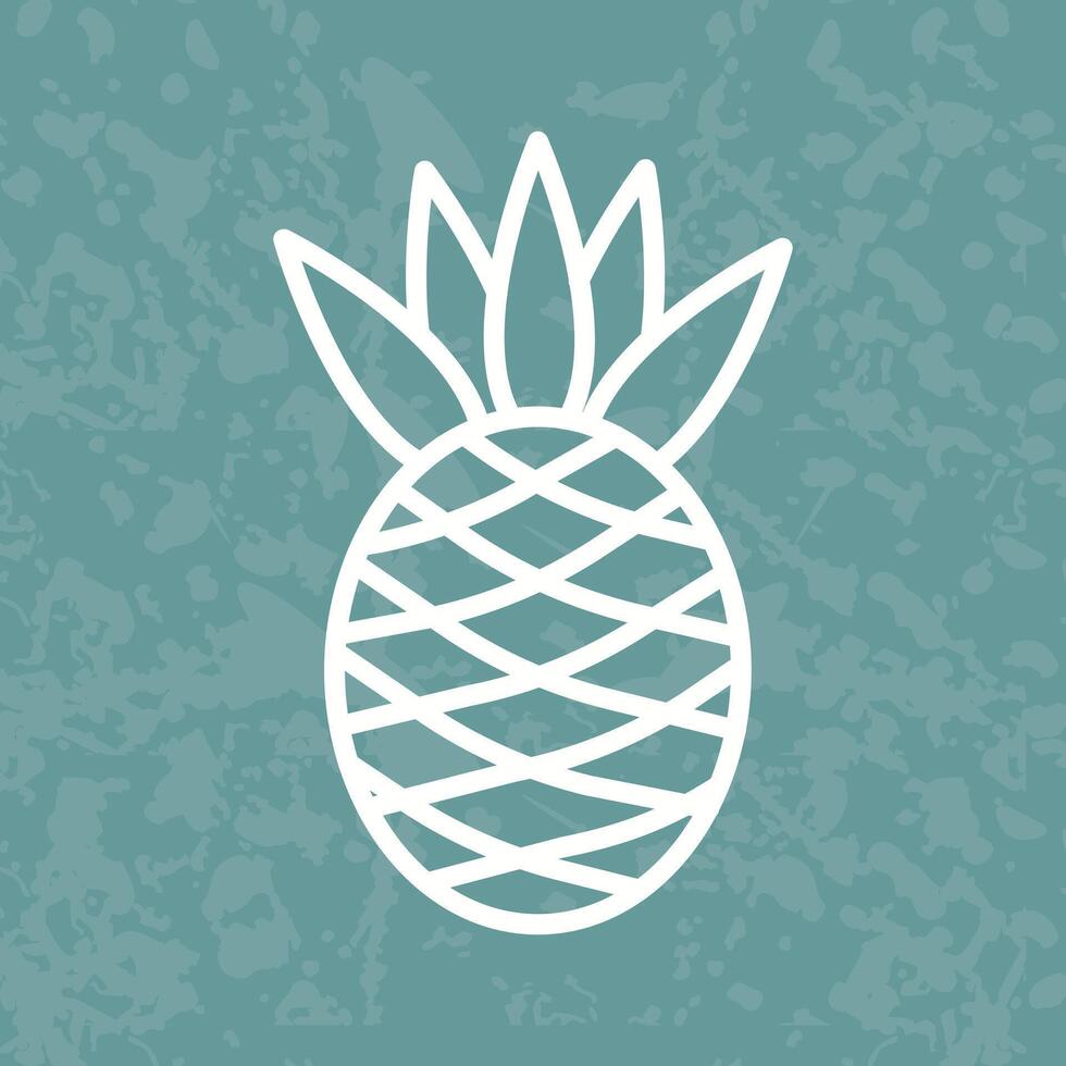 Pineapple Icon Design vector