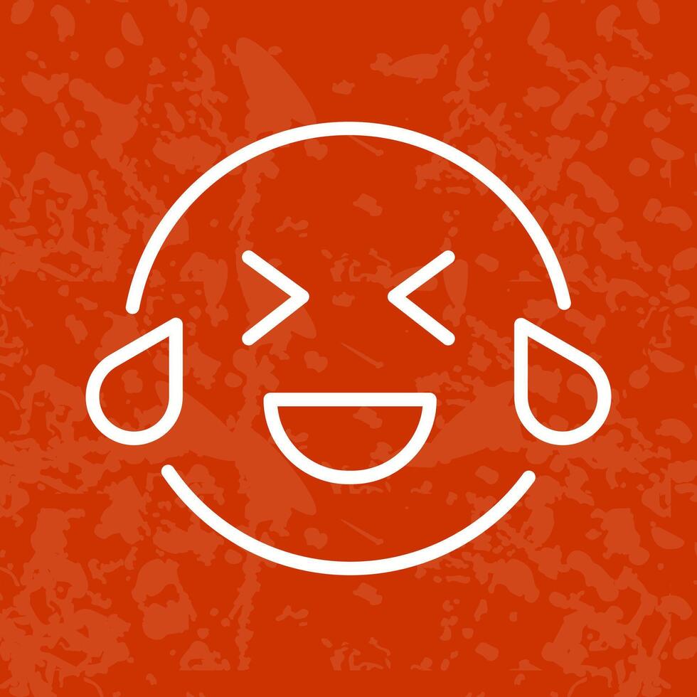 Face with Tears of Joy Icon Design vector