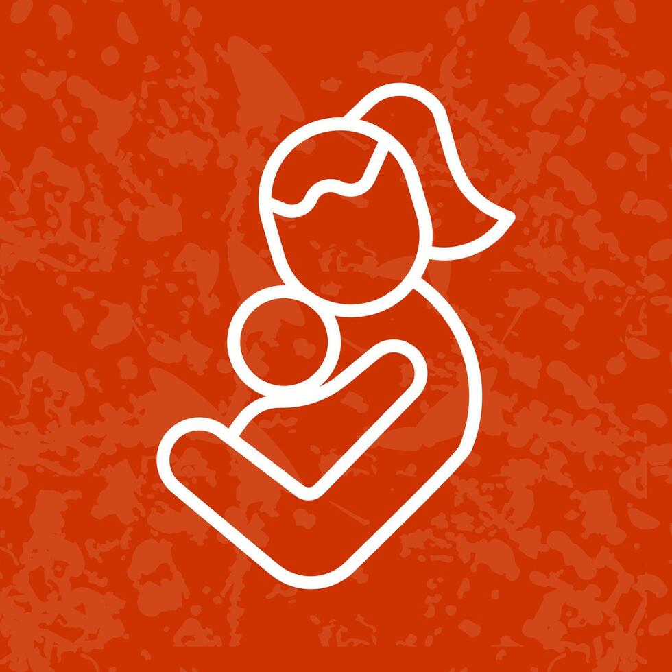 Mother and Child Icon Design vector