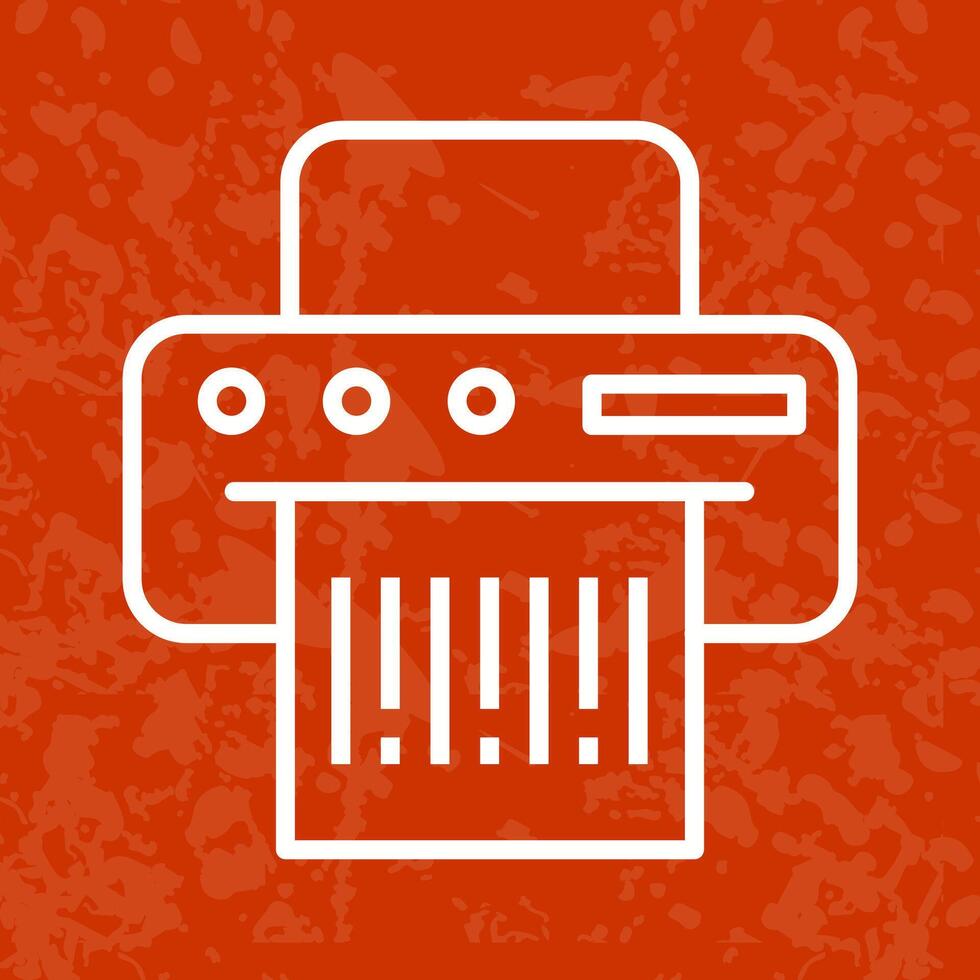 Barcode Printing Icon Design vector
