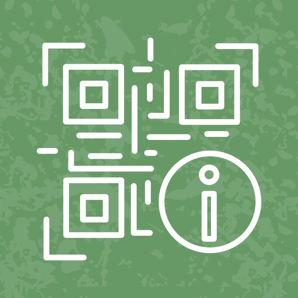 QR Code Information Icon Design vector