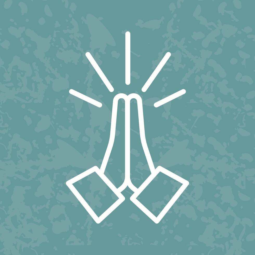 Folded Hands Icon Design vector