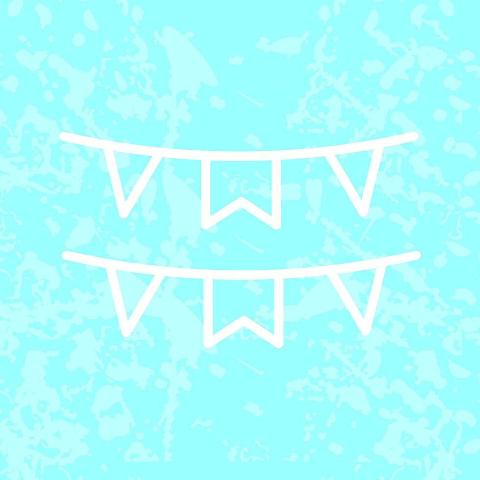 Bunting Flags Icon Design vector