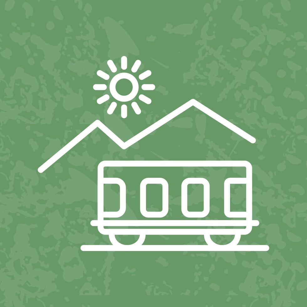 Mountain Railway Icon Design vector