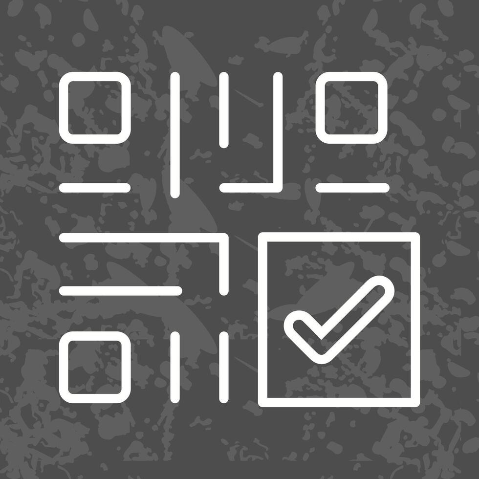 QR Code Checkout Icon Design vector