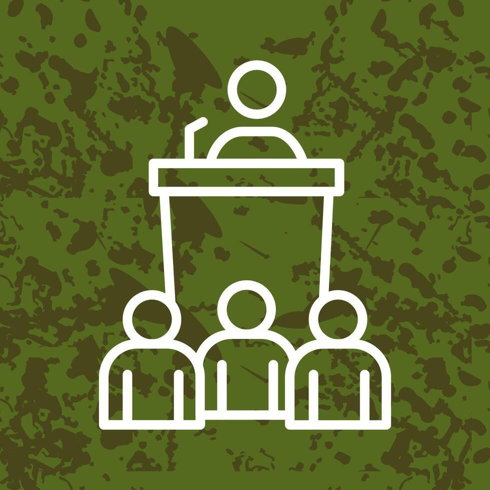 Press Conference Icon Design vector