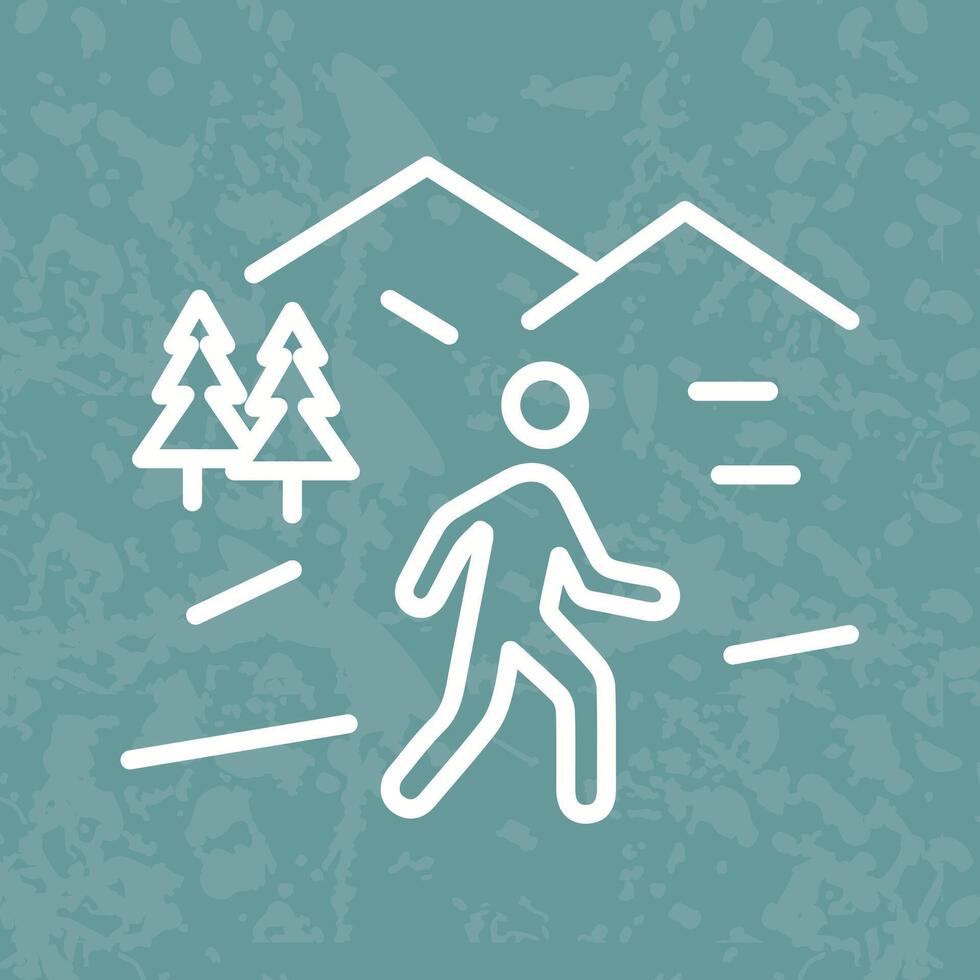 Nature Walk Icon Design vector
