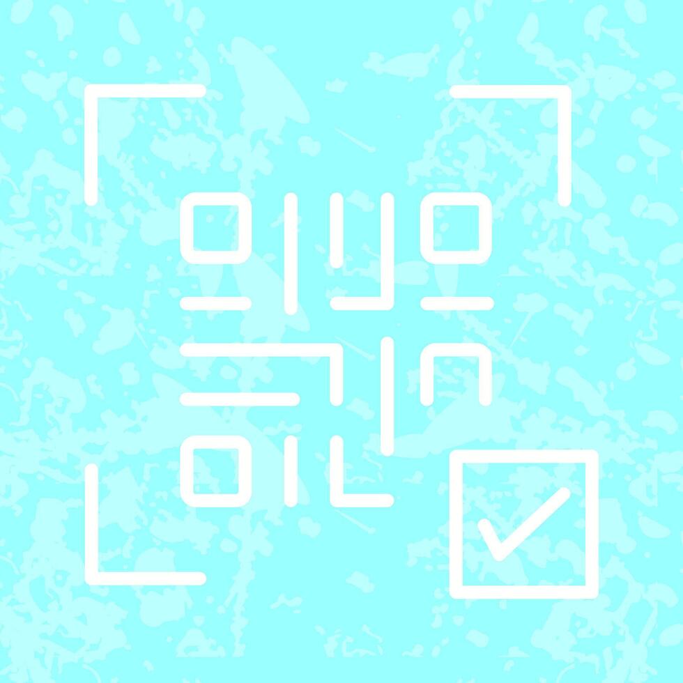QR Code Link Icon Design vector