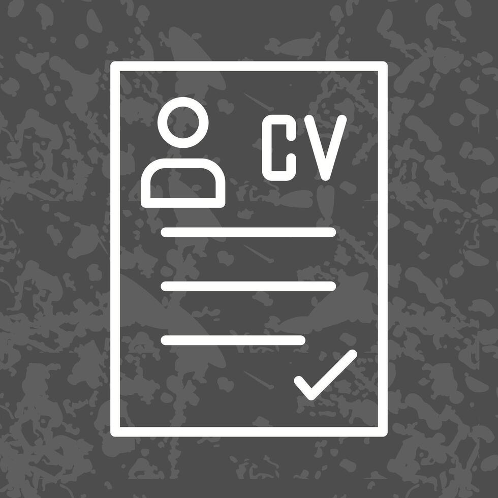 CV Icon Design vector