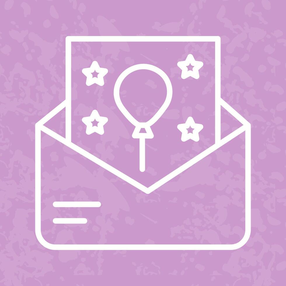 Party Invitation Icon Design vector