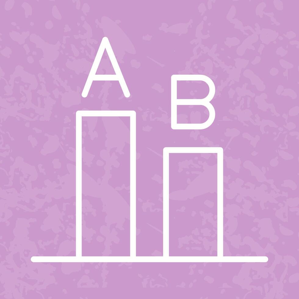 AB Testing Icon Design vector