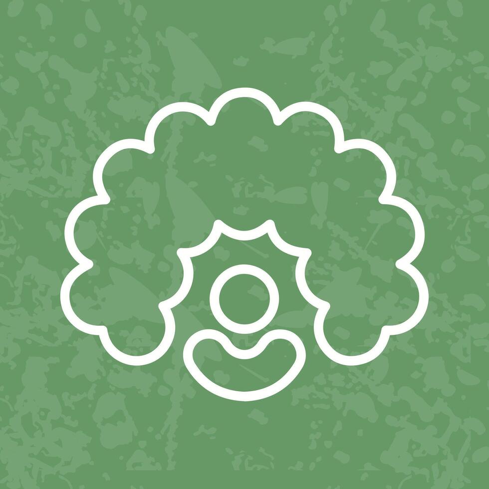 Clown Wig Icon Design vector