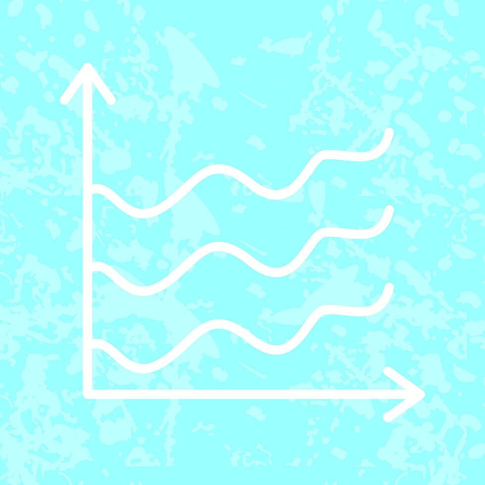 Spline Chart Icon Design vector
