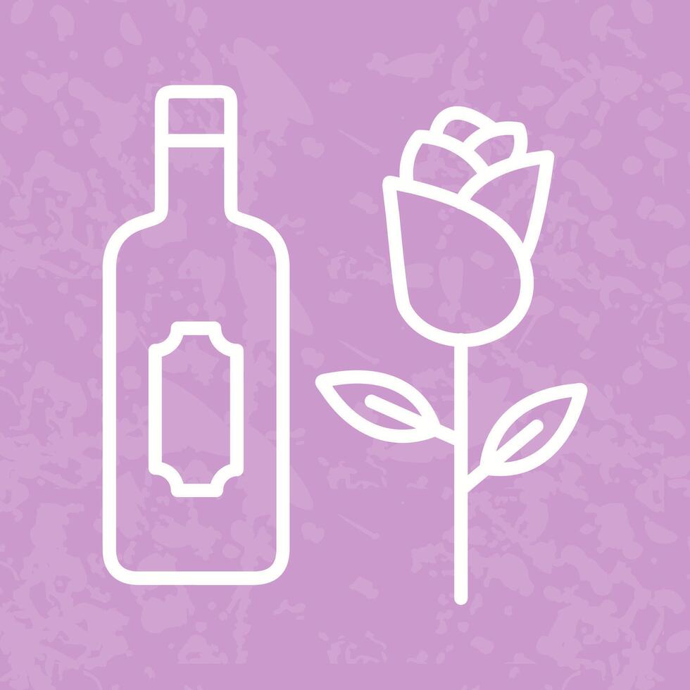 Wine and Roses Icon Design vector