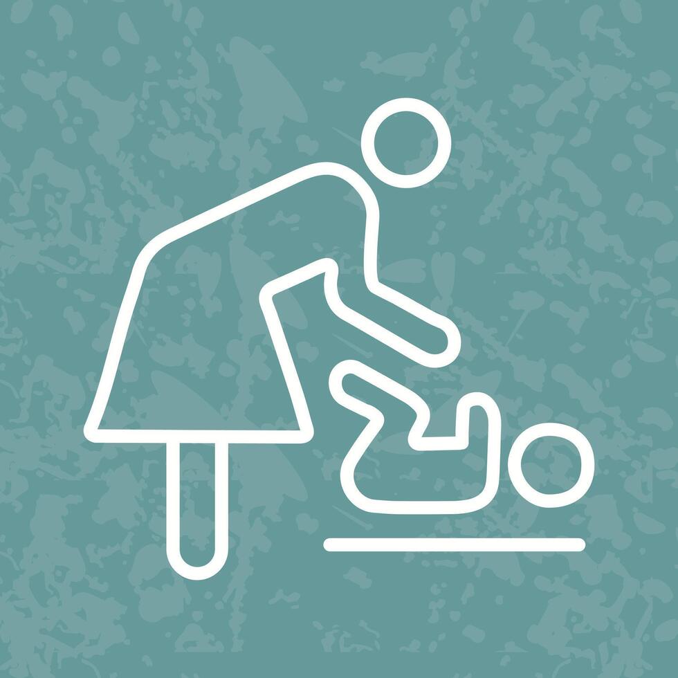 Changing Table Icon Design vector