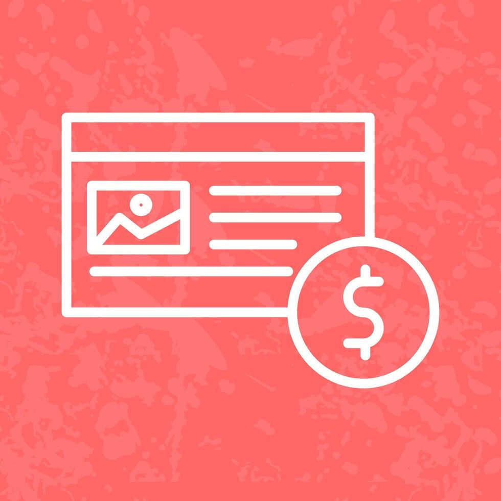 Native Advertising Icon Design vector