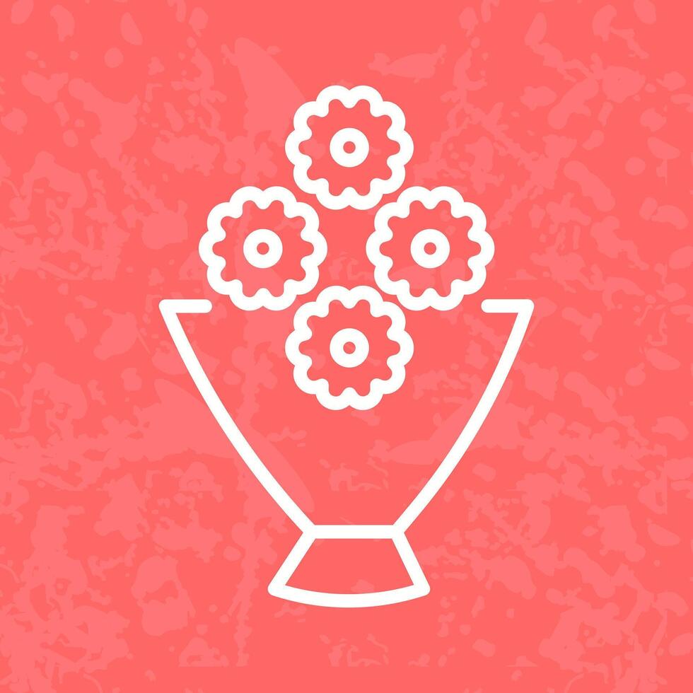 Flower Bouquet Icon Design vector
