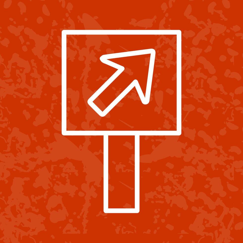 Diagonal Up Right Arrow Icon Design vector