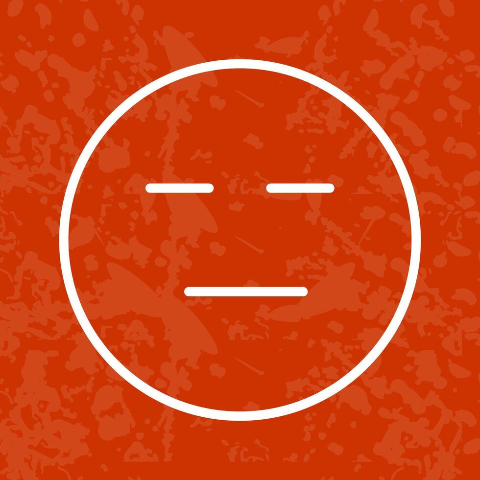 Neutral Face Icon Design vector