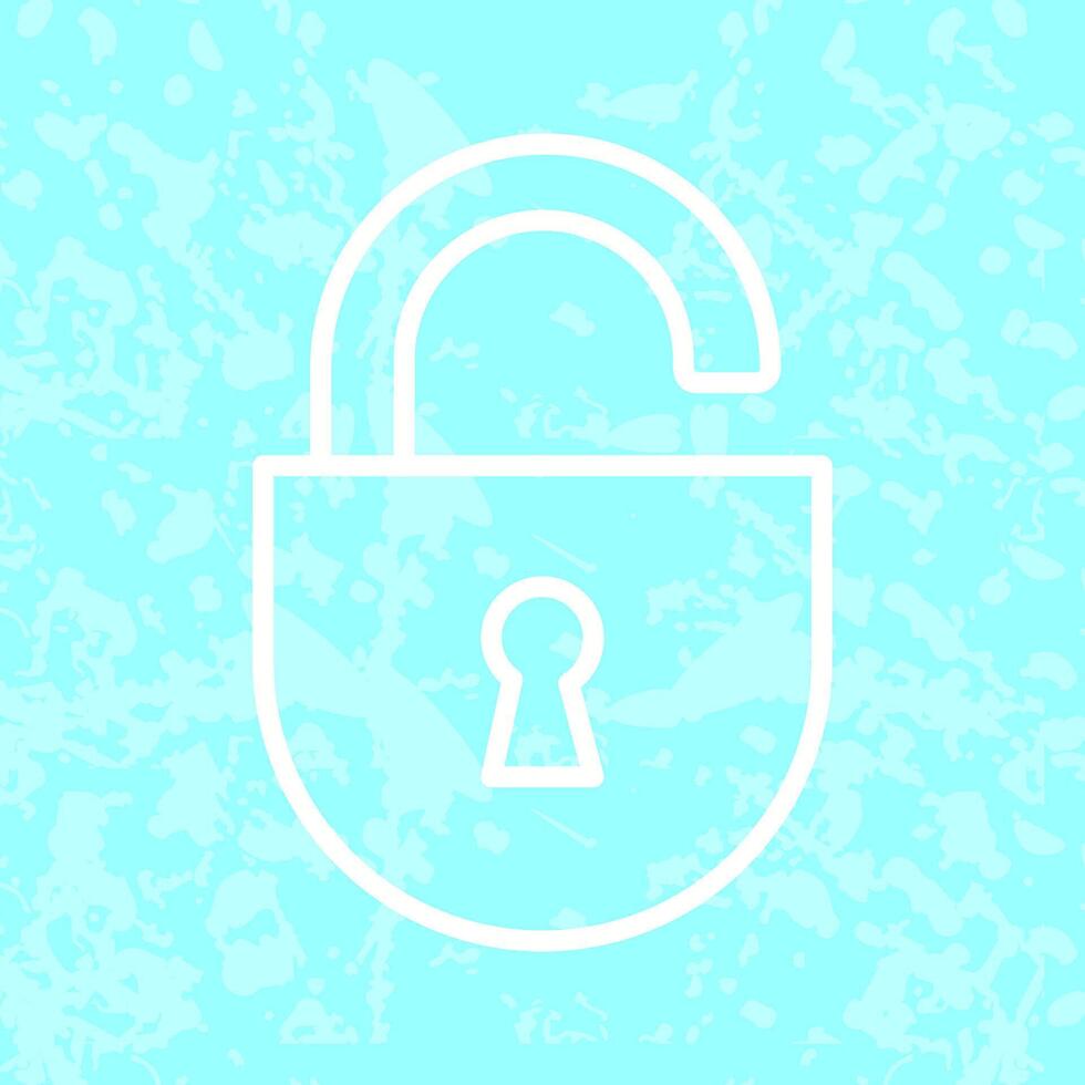 Open Lock Icon Design vector
