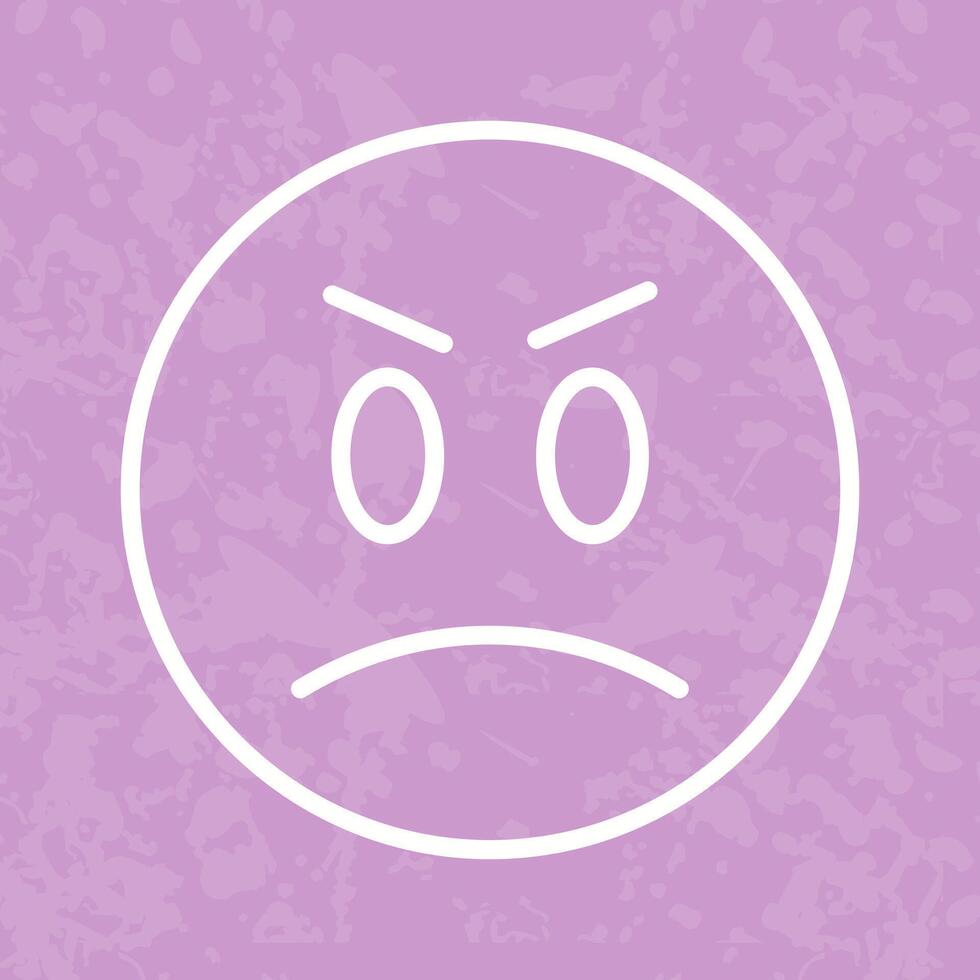 Angry Face Icon Design vector