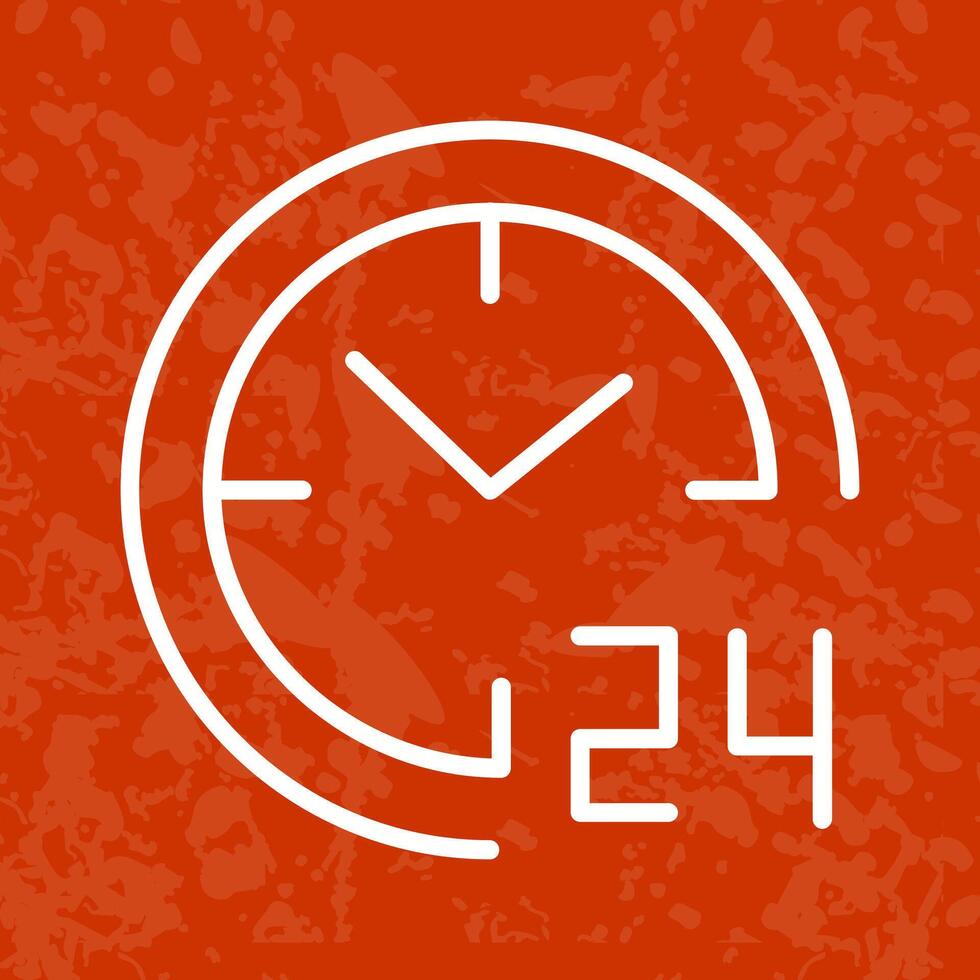 24 Hours Icon Design vector