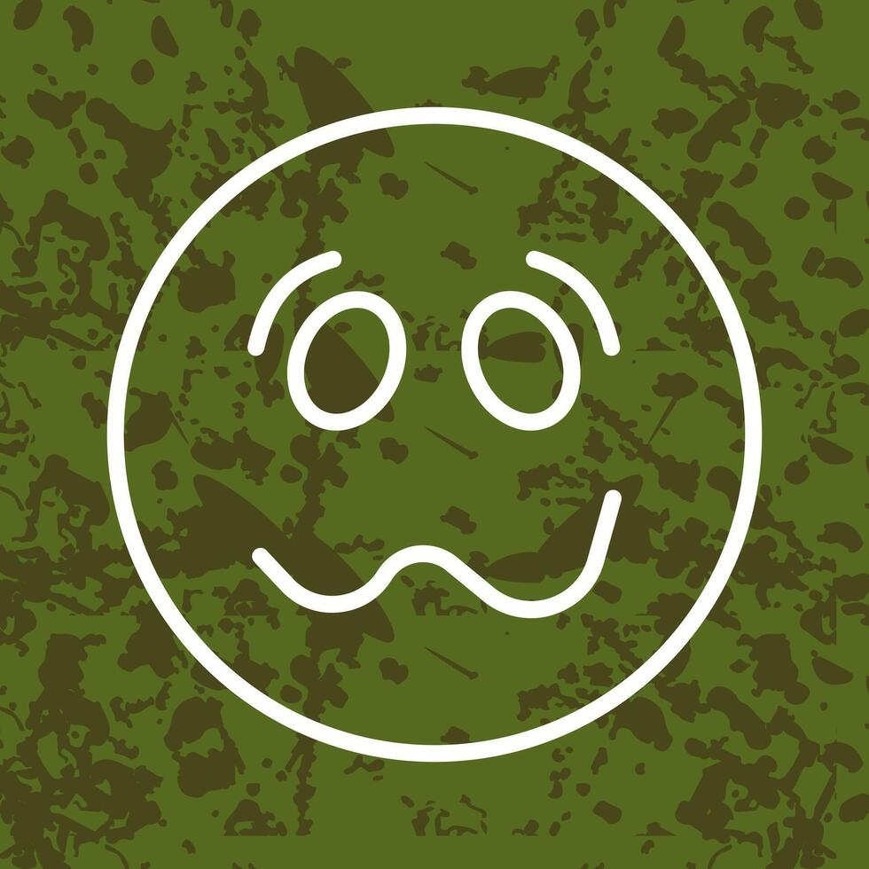 Woozy Face Icon Design vector