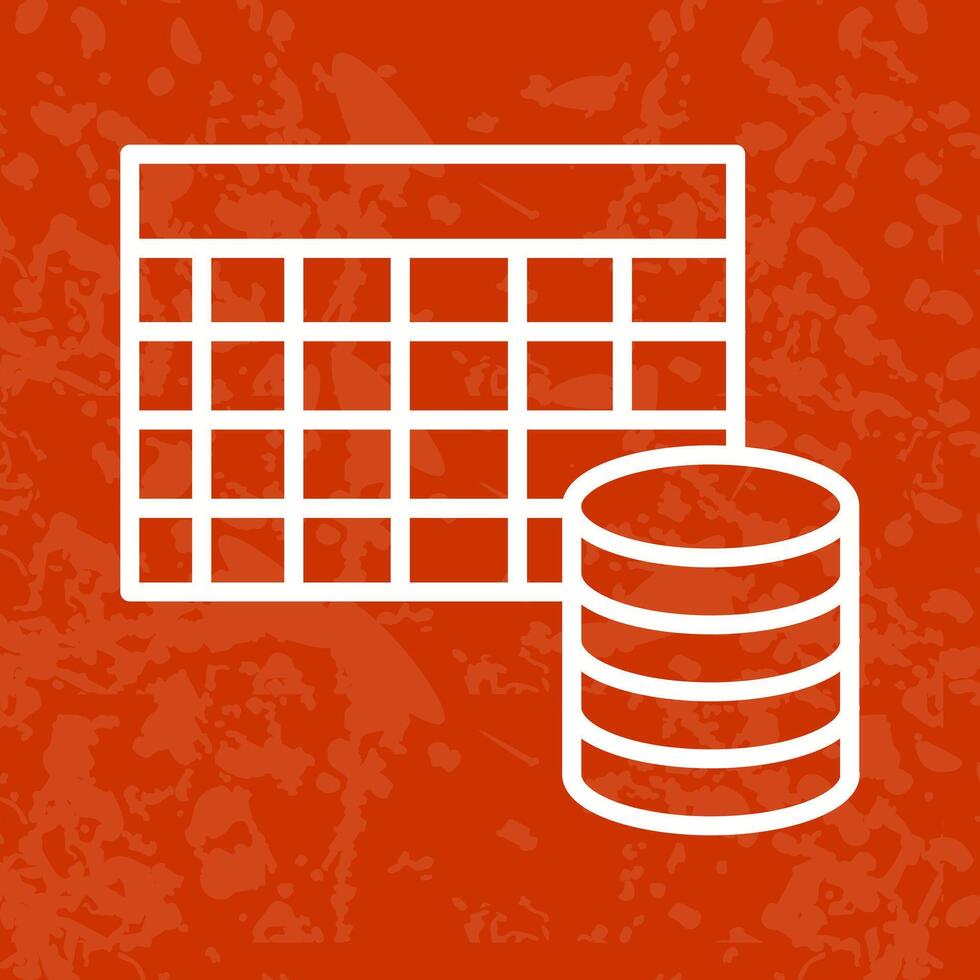 Table Data Icon Design vector